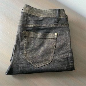 Forever 21 Gold Stretch Denim